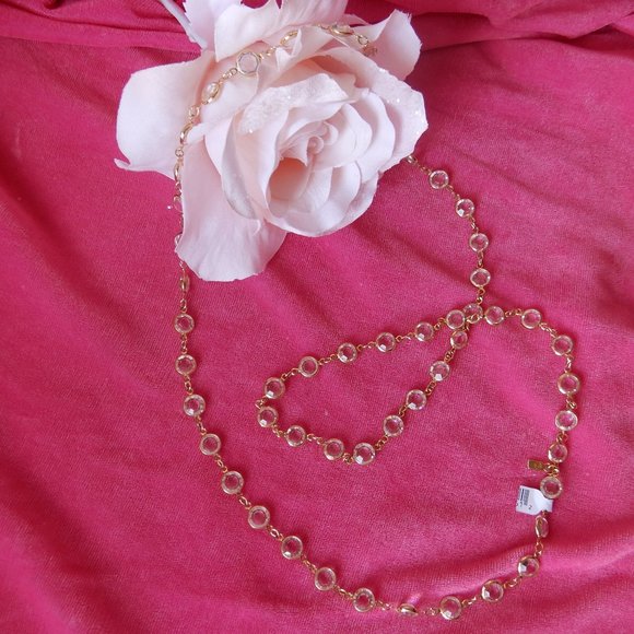 SWAROVSKI /Swan Mark/ Jewelry - NWT.Auth.SWAROVSKI Swan CRYSTALS SAUTOIR Necklace